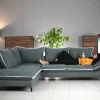 prix pas cher Canapé D’angle Convertible ARRAS Avec Méridienne Gauche Tissu Gris Clair 22