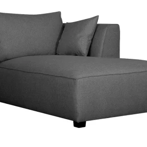 grossiste Canapé D’angle Droit Moderne Modulable Tissu Gris Anthracite PLURIEL 21