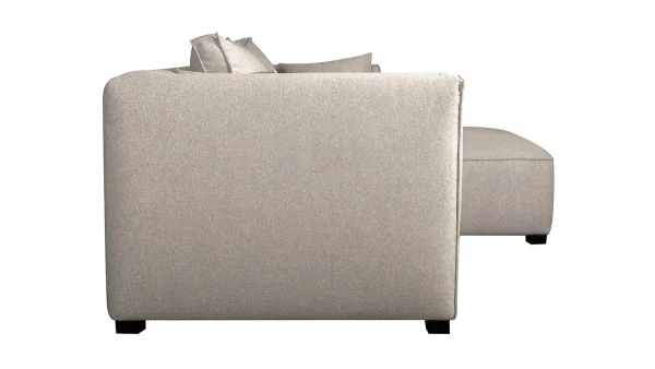 Canapé D’angle Droit Modulable Tissu Beige PLURIEL Livraison Standard/Rapide 4