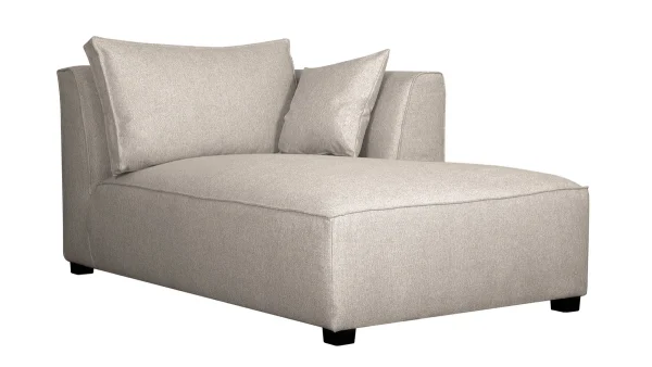 Canapé D’angle Droit Modulable Tissu Beige PLURIEL Livraison Standard/Rapide 6