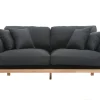 Canapé Scandinave Déhoussable 3 Places En Tissu Gris Anthracite Et Bois Clair KYO luxe soldes 28