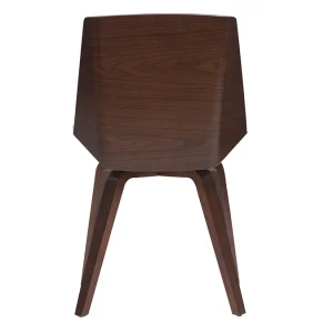 soldes magasin Chaise Design Noir Et Bois Foncé Noyer MELKIOR 15