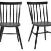 Chaises à Barreaux Bois Noir (lot De 2) COLBERT pas cher 23